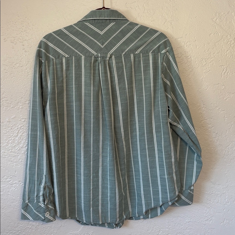 Auden Striped Women’s Cotton Blend Pajama Top Sleep Shirt L - Picture 7 of 8
